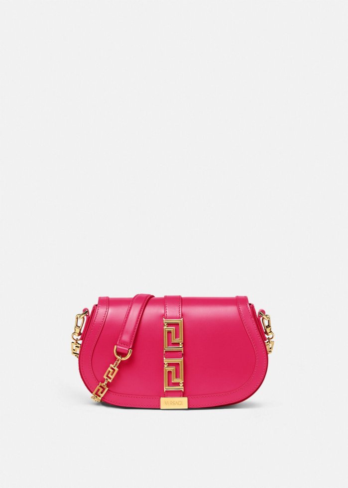 Women VERSACE Shoulder & Crossbody Bags | Greca Goddess Shoulder Bag Pink